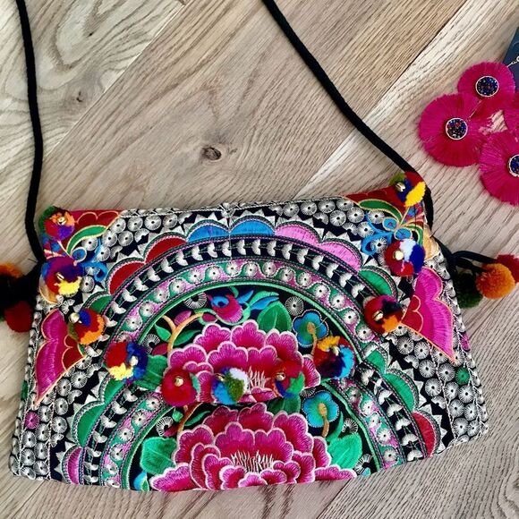 Festive purse and matching earring bundle - Picture 1 of 7